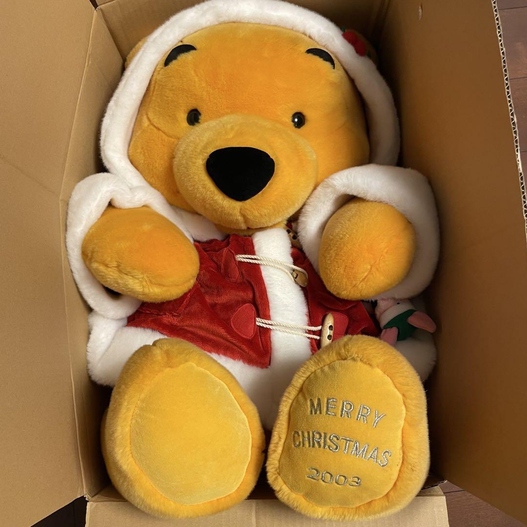 くまのプーさん　ぬいぐるみ　特大　クリスマス　2003
