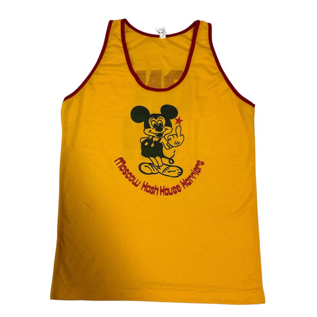 ヴィンテージ FUCK MICKEY ファック ミッキー 中指 タンクトップ