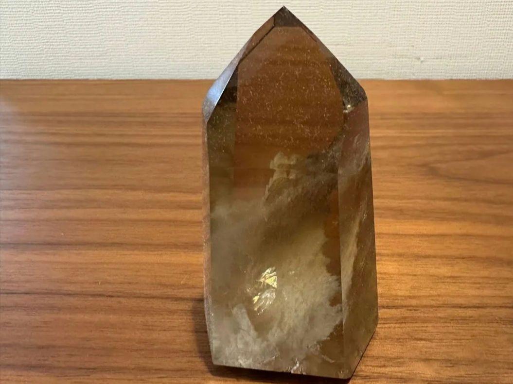 非加熱 シトリン 六角柱 ファントム