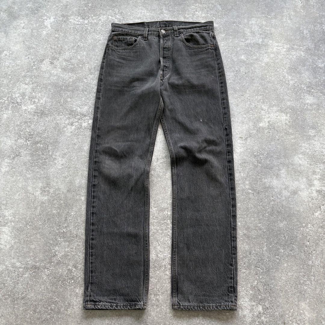 【Levi's】90s リーバイス501 ブラックデニムパンツ 先染め USA製
