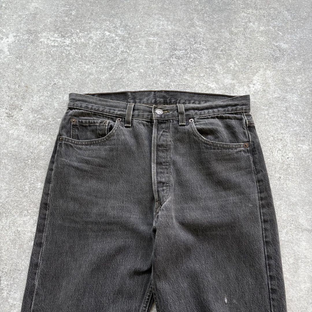 【Levi's】90s リーバイス501 ブラックデニムパンツ 先染め USA製
