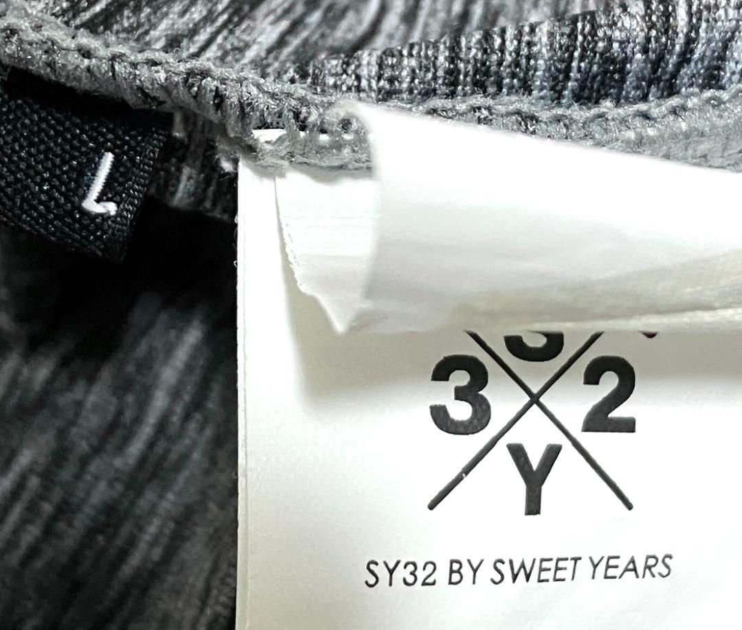 【24時間以内/匿名配送】SY32 メンズ 半袖 モックネックシャツ Lサイズ 24時間以内/匿名配送】SY32 メンズ 半袖 モックネックシャツ L