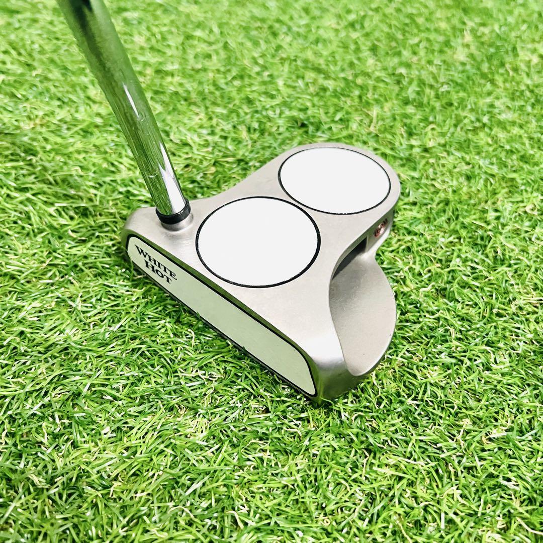 名器　左利き　初代ホワイトホット　2ボール　パター　レフティ　33インチ