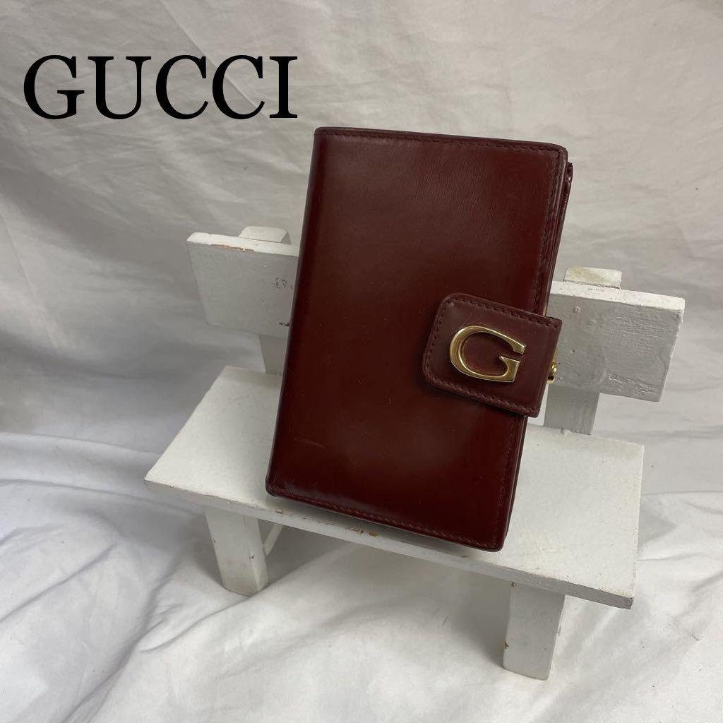 GUCCI 折り財布 二つ折り ワインレッド rootsivyintschools.edu.pk