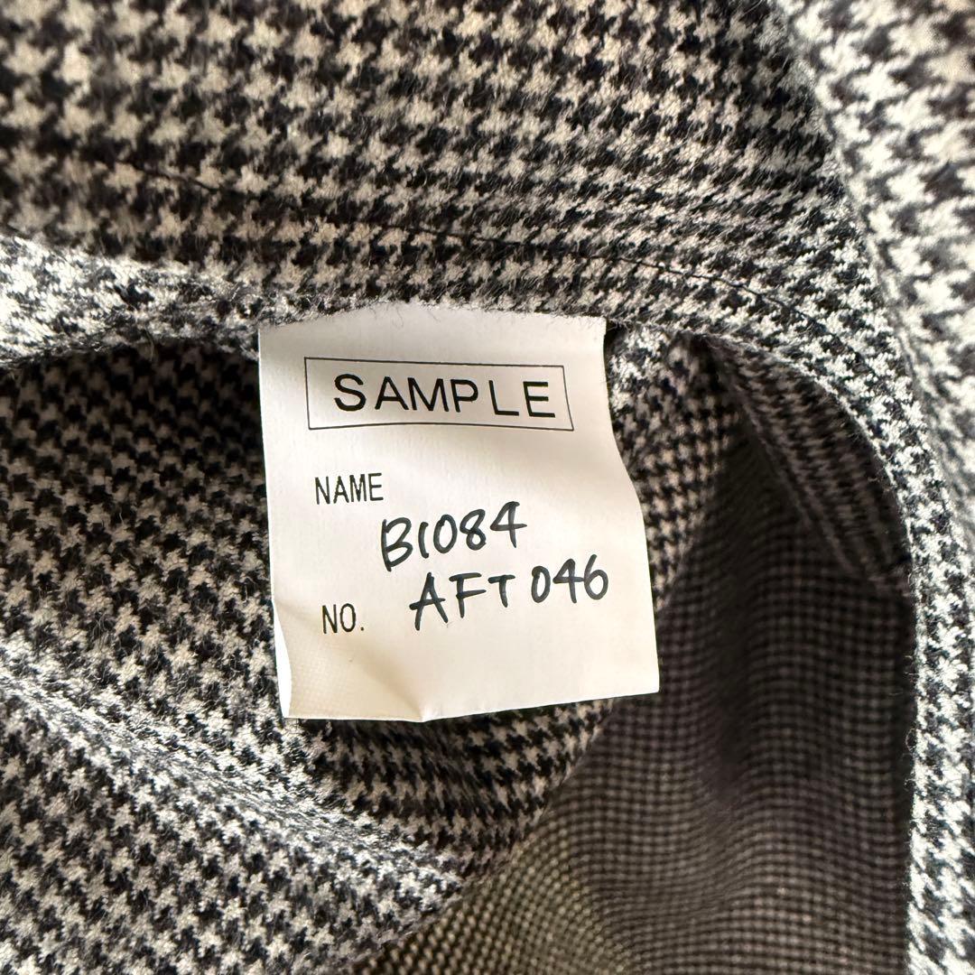 千鳥柄 ラグランスリーブシャツ