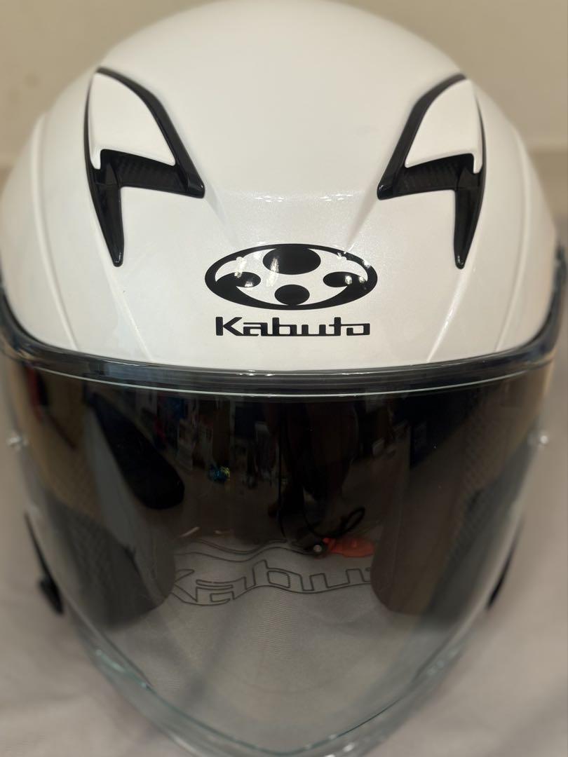 美品　Kabuto EXCEED-2 ヘルメット L パールホワイト