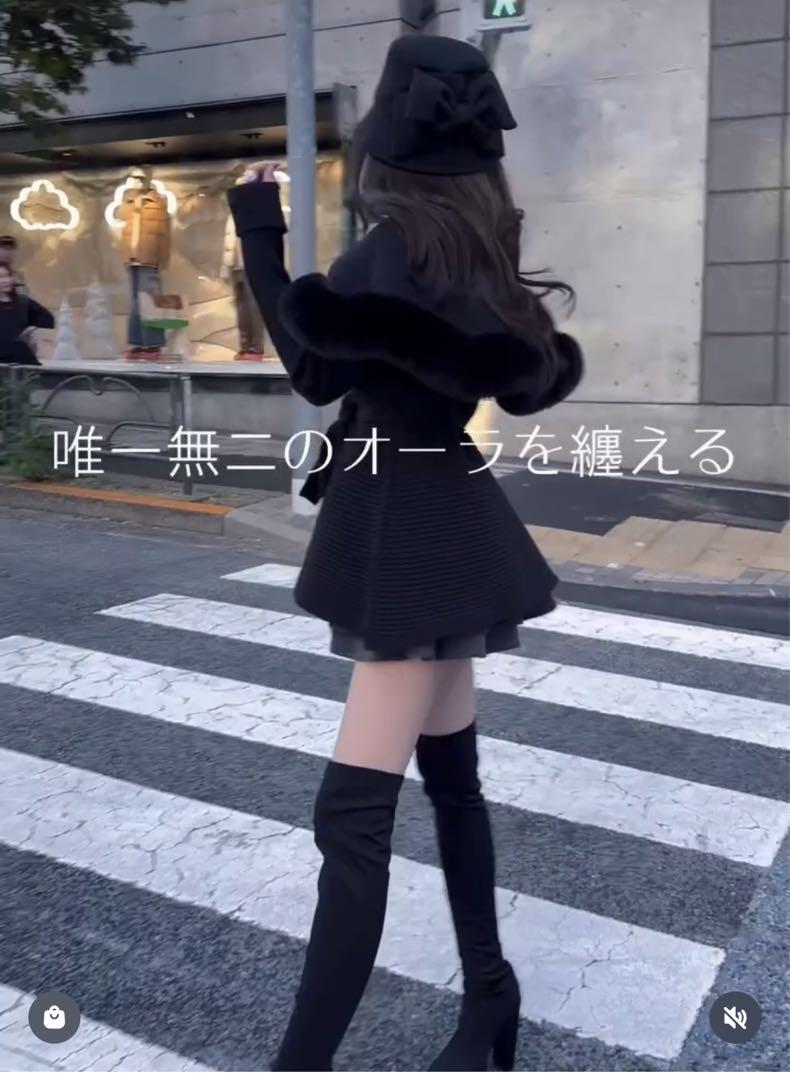 レディ♡ポンチョニットコート