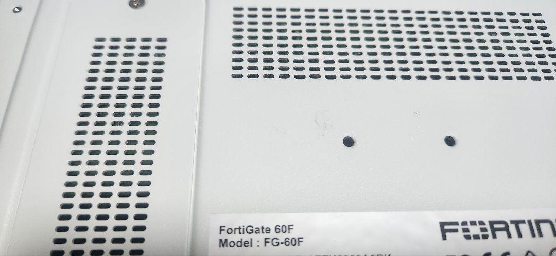 Fortinet FortiGate60F【ライセンス有効】 Fortinet FortiGate60F ライセンス有効 - メルカリ