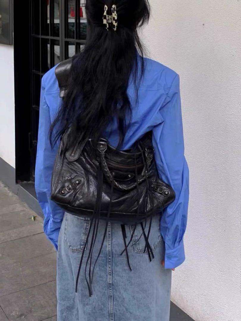新品 ショルダーバッグ 黒 y2k city bag grunge