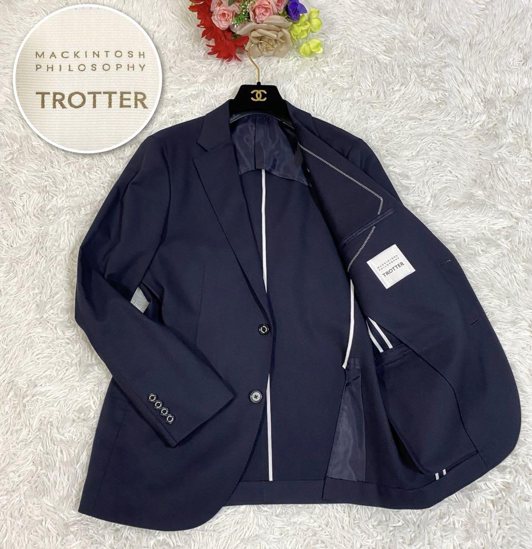 【美品】マッキントッシュ　テーラード イージー トロッタージャケット 40L トロッター ジャケット#001（ナンバーワン）フラットギャバジン