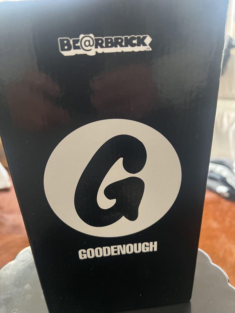 【あすつく】 Bearbrick 400% GOODENOUGH コラボモデル ブラック 小物