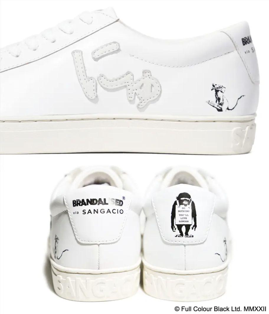 ✨超美品 via SANGACIO×BRANDALISED にゅ～ず24.5cm バンクシーにゅ～ず24.5新品『BRANDALISED』