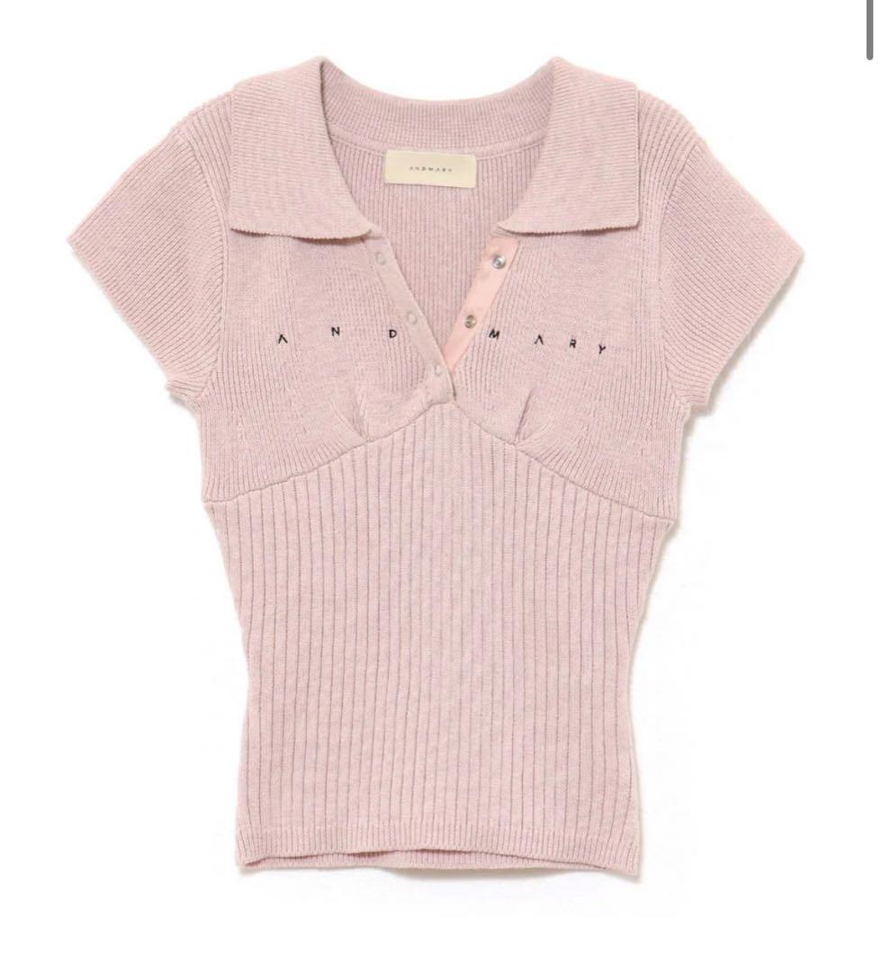 トップス Lindsay logo tops andmary