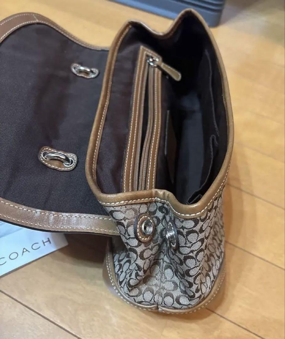【一部予約！】 COACH ブラウンモノグラムハンドバッグ N9D04J-7078 バッグ
