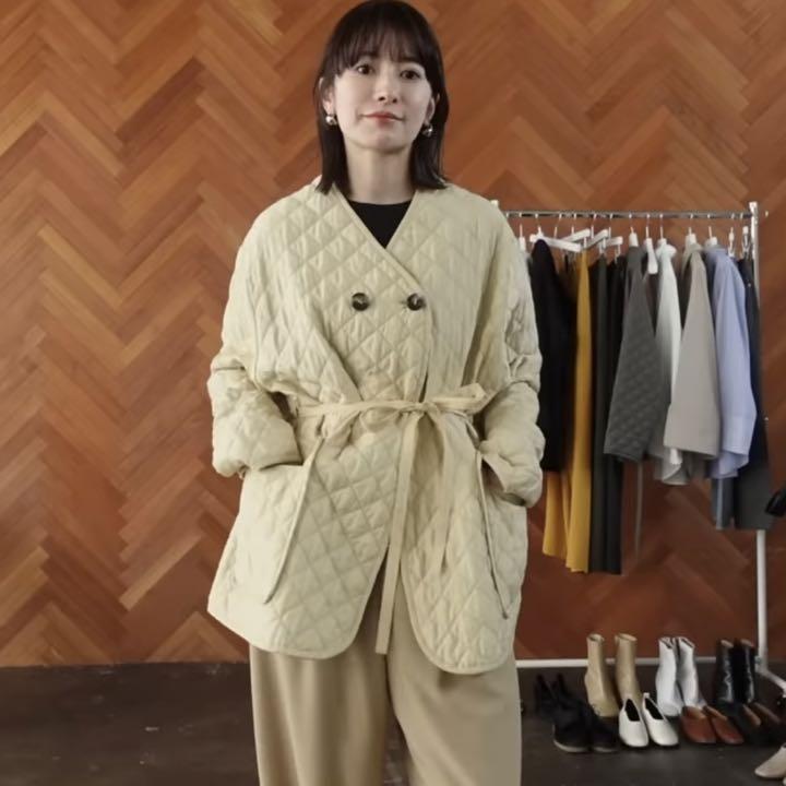 楽天市場】CLANE クラネ キルティング ノーカラー ジャケット