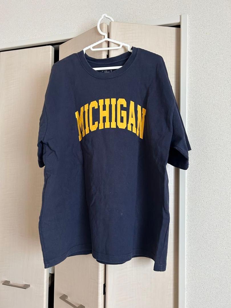 MICHIGAN ロゴ ネイビー Tシャツ