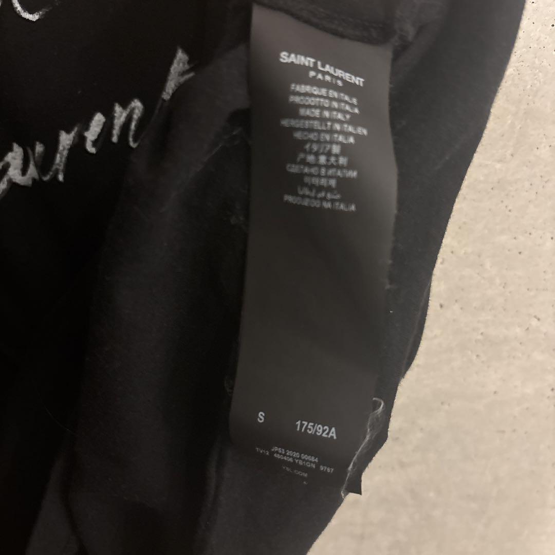 SAINT LAURENT ブラック Tシャツ オーバーサイズ