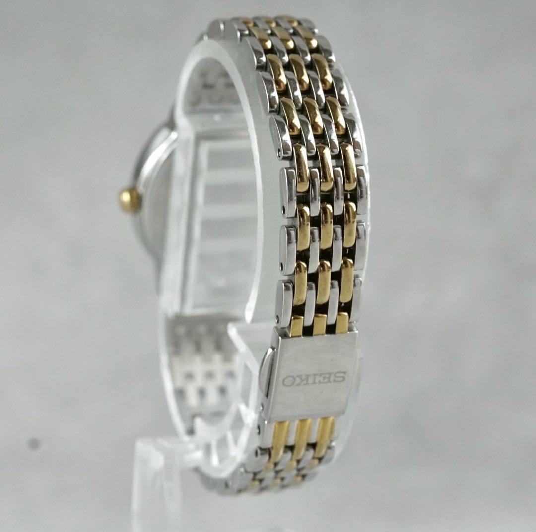 SEIKO エクセリーヌ　女性腕時計（ケース入り美品） セイコー エクセリーヌ 10K 金無垢 スクエアケース 感性豊かな