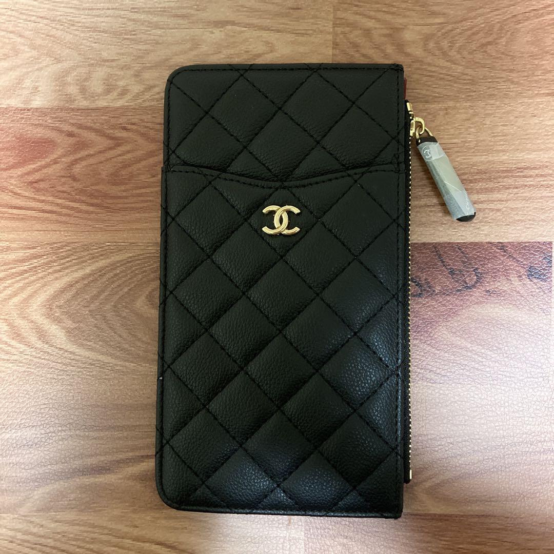 CHANEL ノベルティ　フラグメントケース　縦長 ブラック