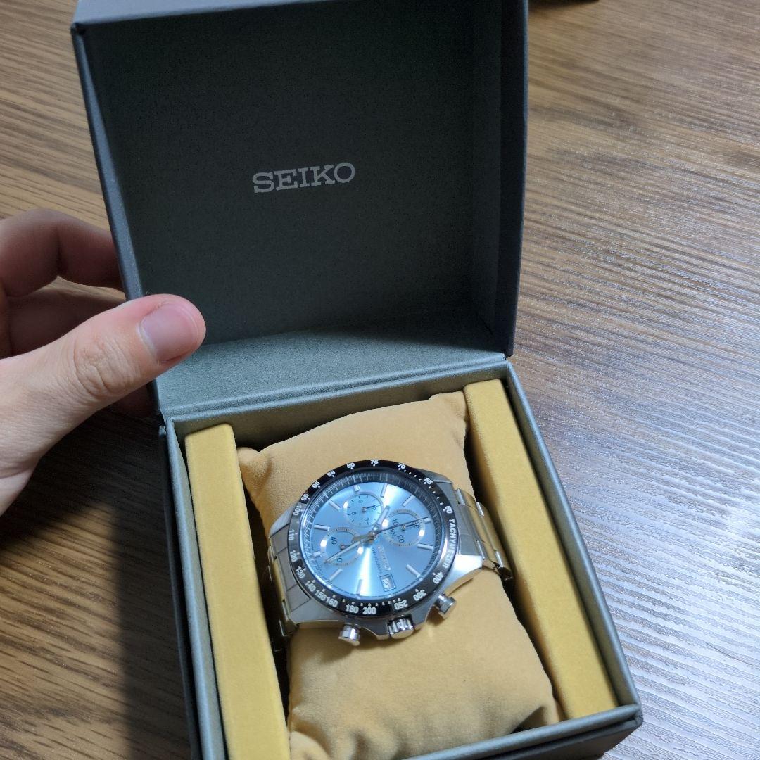 SEIKO KSN8T6C 8T67 クロノグラフ 時計 シルバー SEIKO KSN8T6C 8T67 クロノグラフ 時計 シルバー - メルカリ