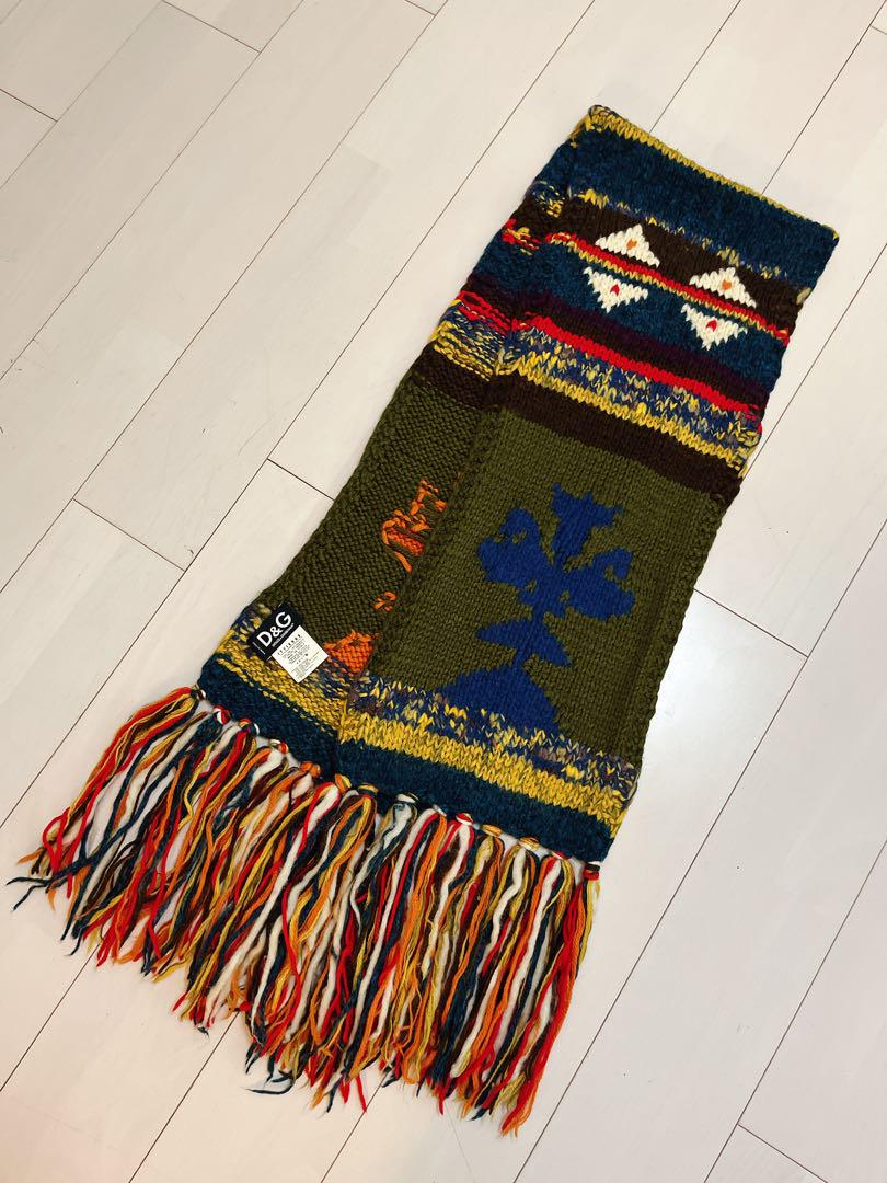 【希少vintage】D&G ドルチェ&ガッバーナ ボリュームマフラー