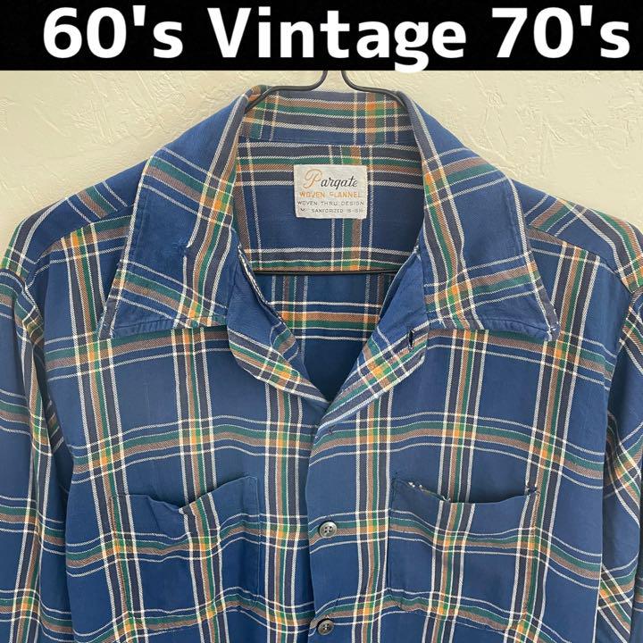 60\'s 70\'s ネルシャツ Pargateライト織りネル ジャンクスタイル