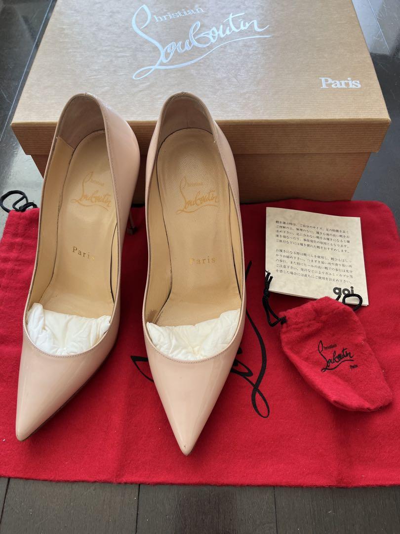 Christian Louboutin ピンクベージュ ハイヒール