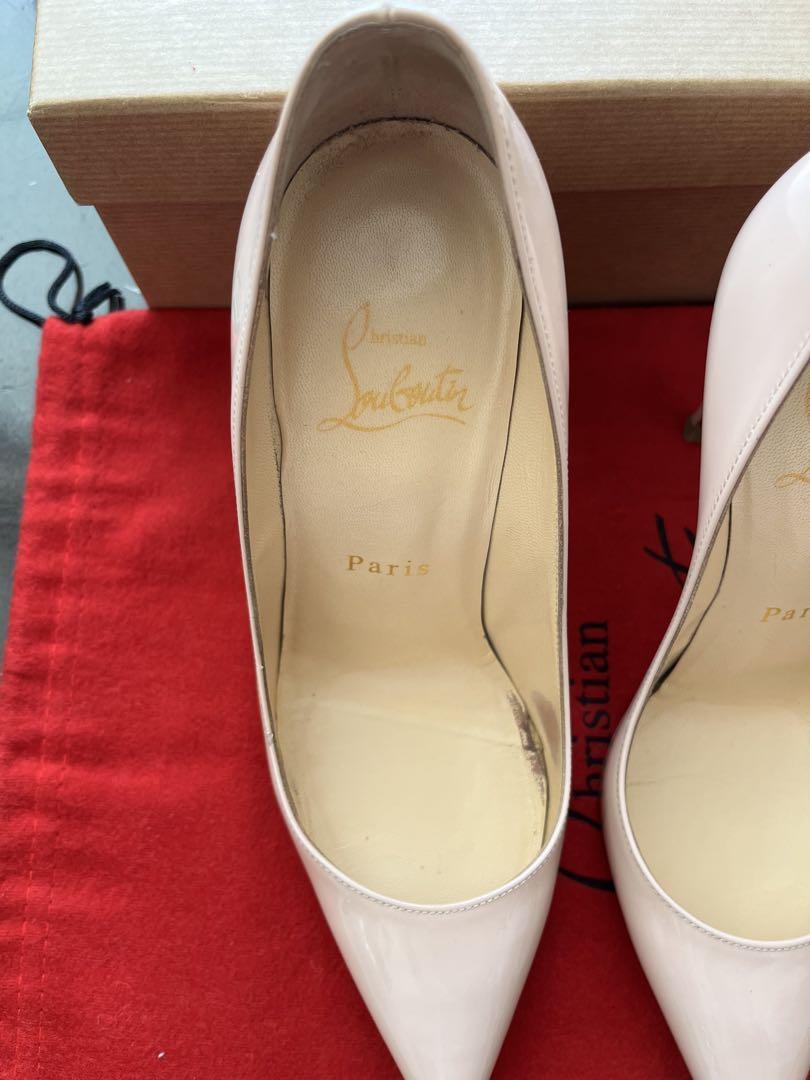 Christian Louboutin ピンクベージュ ハイヒール