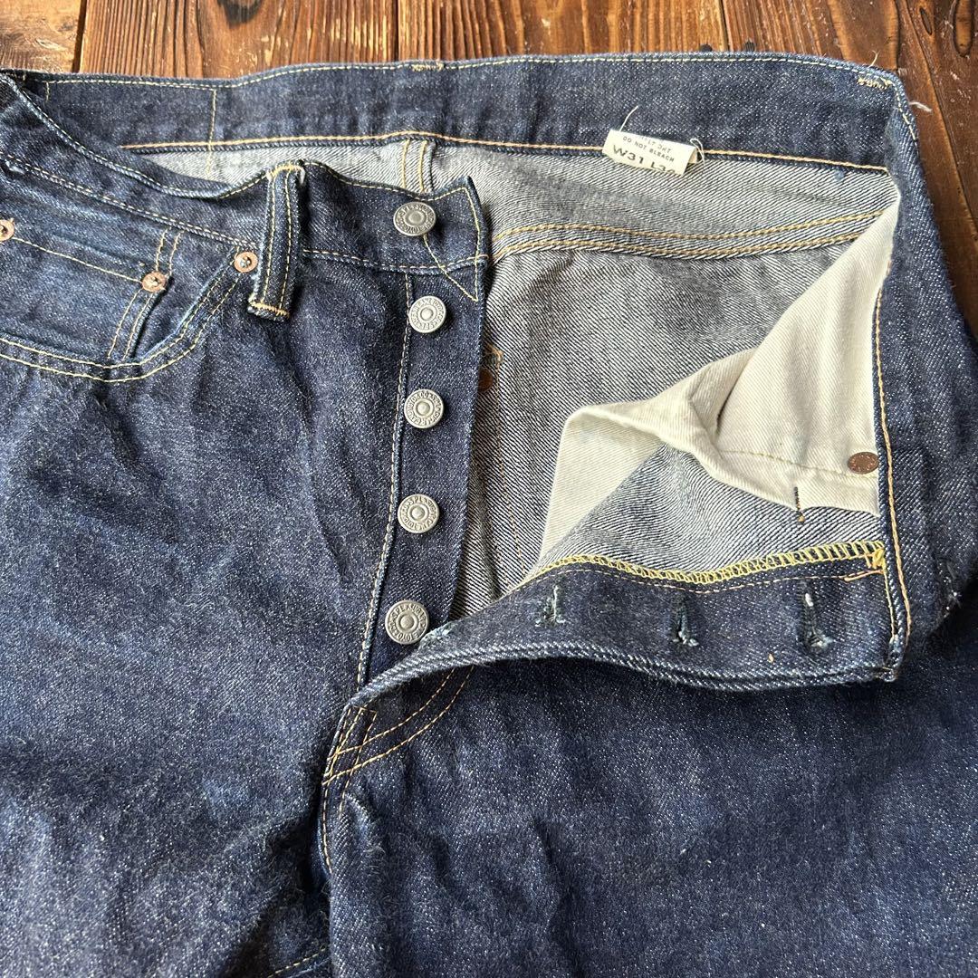 シュガーケーン Lot 1947 ハーフ デニムパンツ レザーパッチ 赤