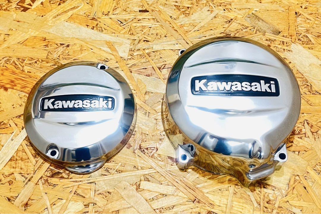 ゼファー400 ゼファーχ ポイントカバー＆ジェネレーターカバー バフ掛け鏡面
