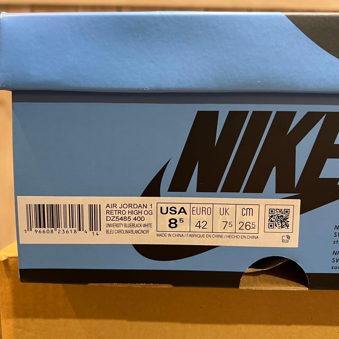 【新品】【即購入OK】エアジョーダン1 HIGH UNC toe 26.5 【新品】【即購入OK】エアジョーダン1 HIGH UNC toe 26.5