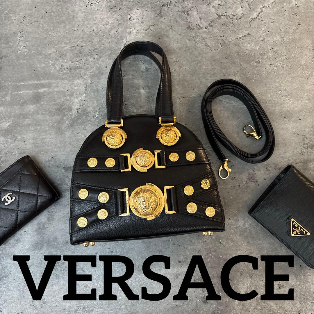 本日限定価格✨希少 VERSACE ヴェルサーチ メデューサ ミニバッグ
