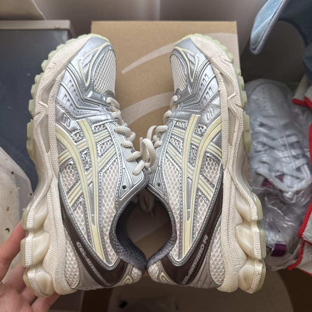 靴 asics Gel-Kayano 14 atmos CREAM WHISPER