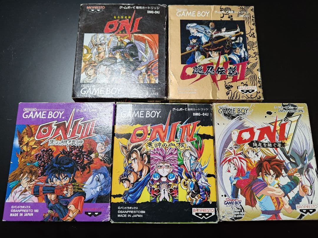 ONI 1〜5セット バンプレスト　ゲームボーイソフト