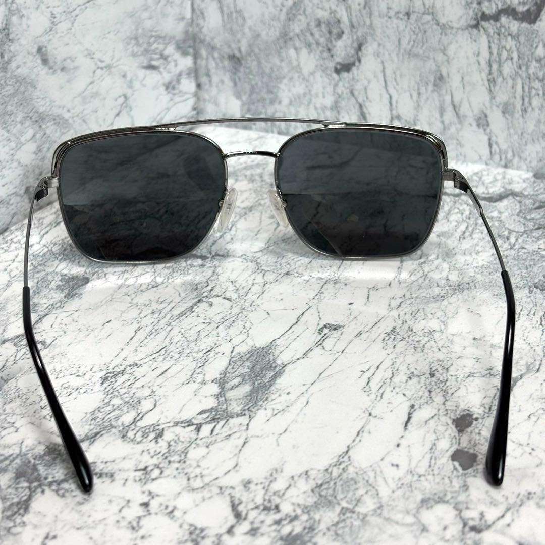 ダブルブリッジ サングラス Prada Prada Eyewear ダブルブリッジ スクエアフレーム サングラス