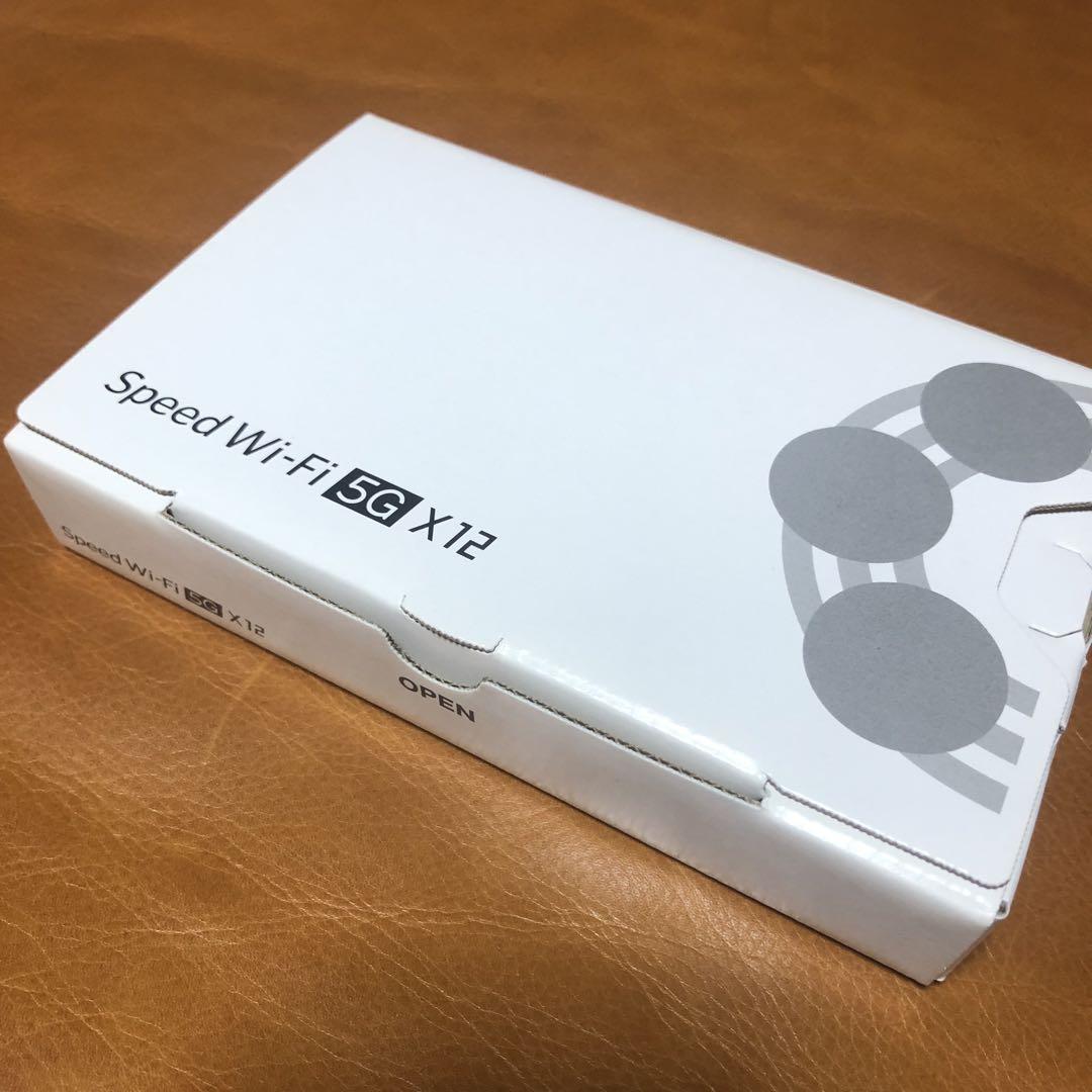 Speed Wi-Fi 5G X12 モバイルルーター シャドーブラック