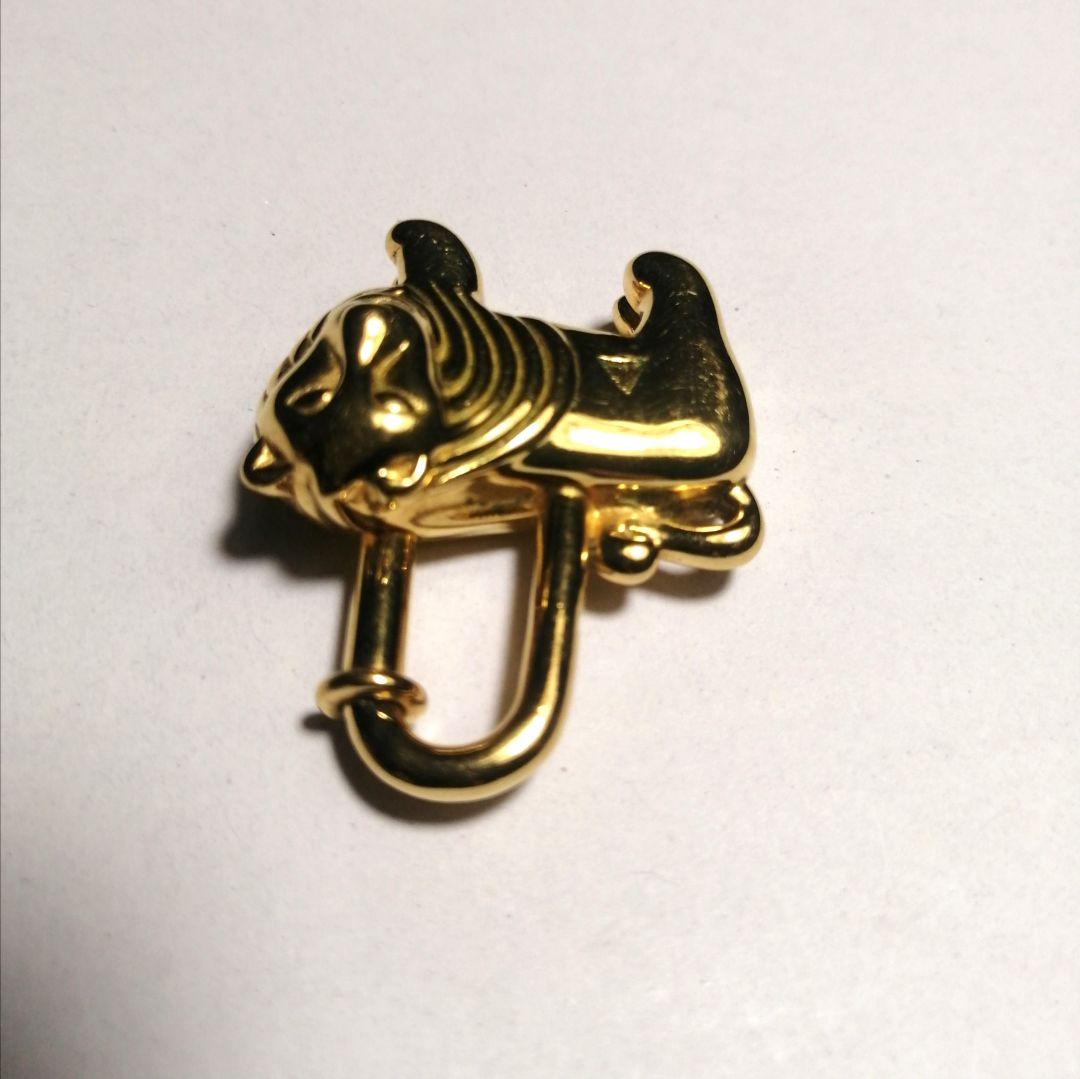 HERMES エルメス ライオン 1997 カデナ チャーム ゴールド