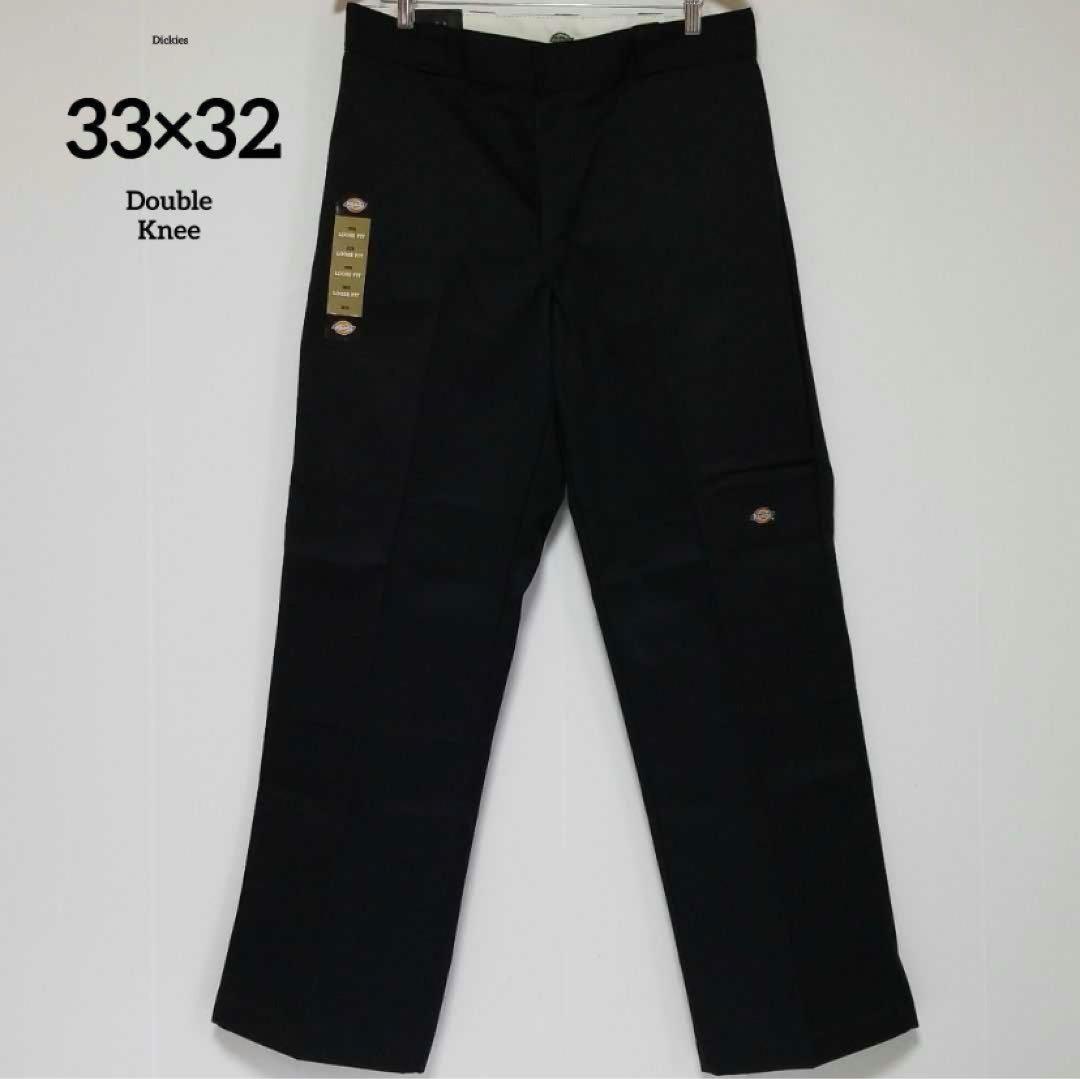 33×32【新品・未使用】ディッキーズ ダブルニー 85283 BLACK