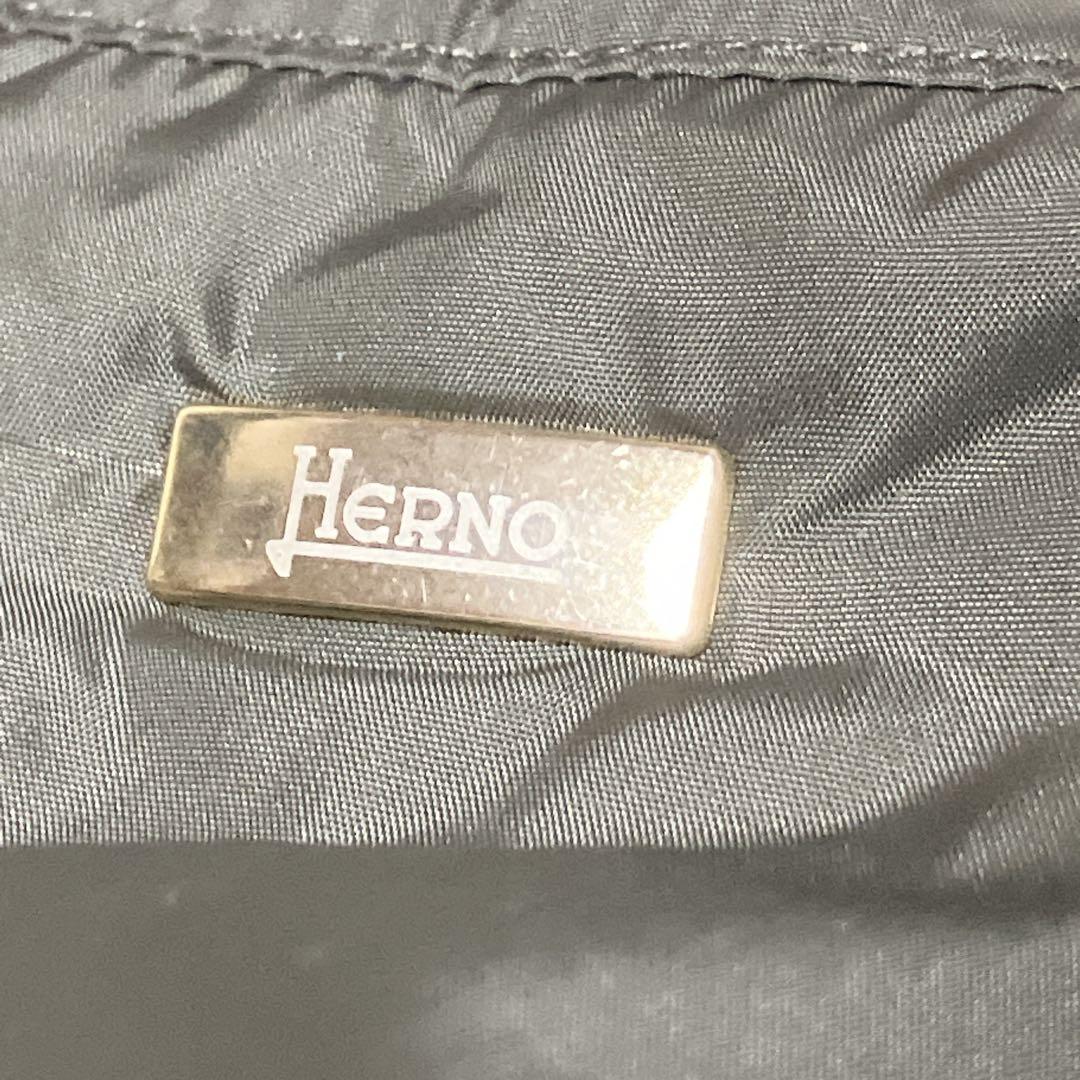HERNO ヘルノ 希少カラー ニット切り替え ドッキング ダウンコート 42
