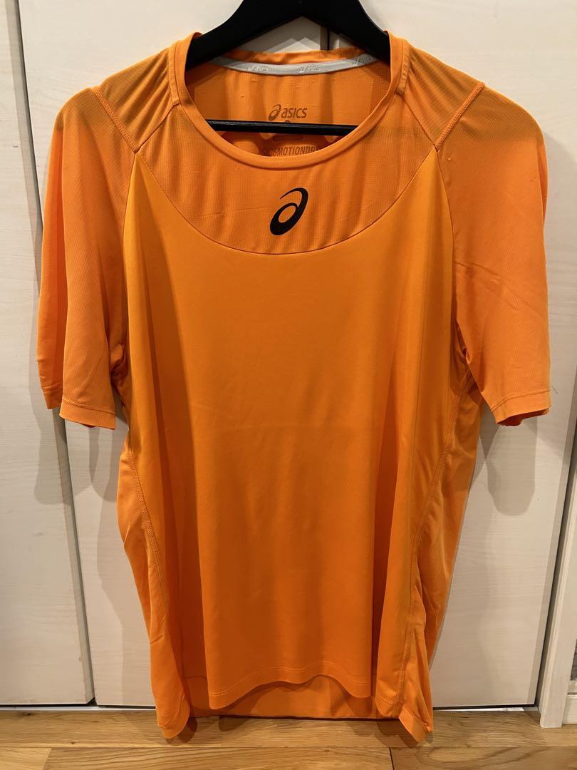 asics テニスウェア オレンジ Tシャツ US Sサイズ - メルカリ