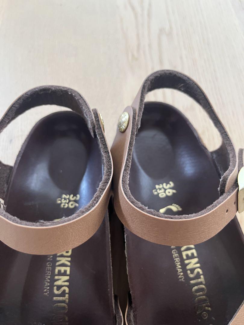 Birkenstock ブラウン ストラップサンダル 36 - メルカリ