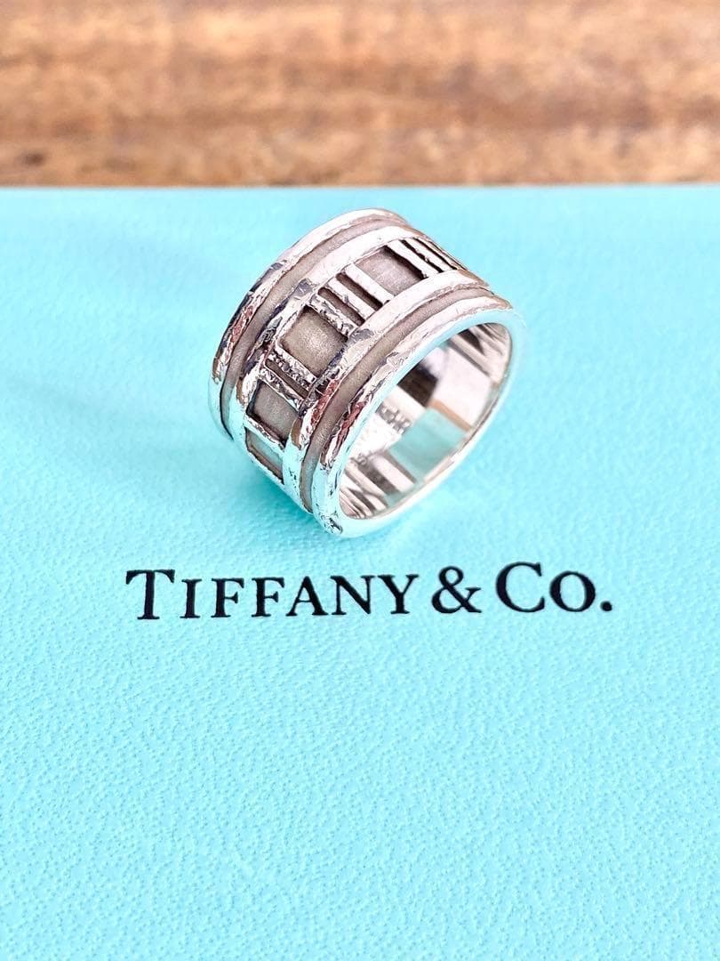 10号 TIFFANY ティファニー アトラス ワイド リング 指輪 925 2 10号 TIFFANY ティファニー アトラス ワイド リング 指輪 925 2