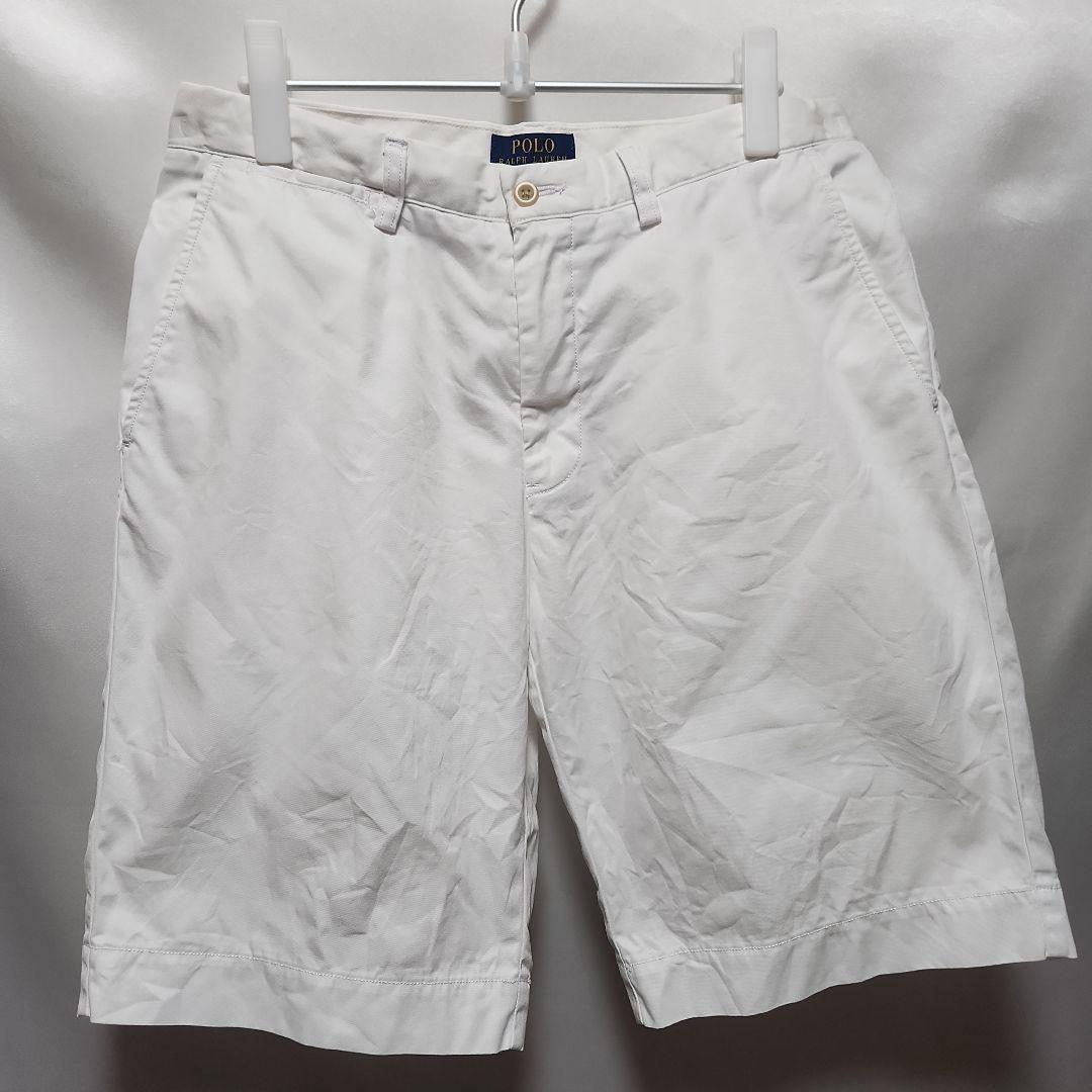 【日本製】 POLO Lサイズ メンズ ホワイトショートパンツ Lauren Ralph パンツ