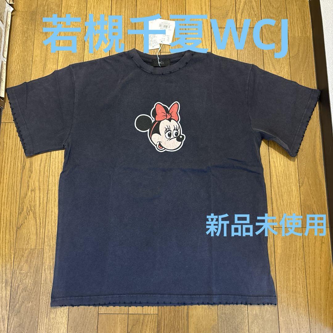 ＊未使用 タグ付き WCJ ミニーTシャツ WCJ tee 新品タグ付き】WCJ ミニー Tシャツ 黒 大人気 ディズニー 若槻