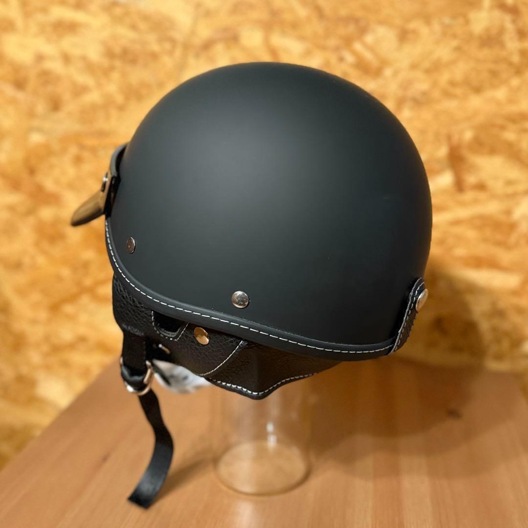 ハーフヘルメット　ショーティー　訳あり品　ツヤなしブラック　検bell buco