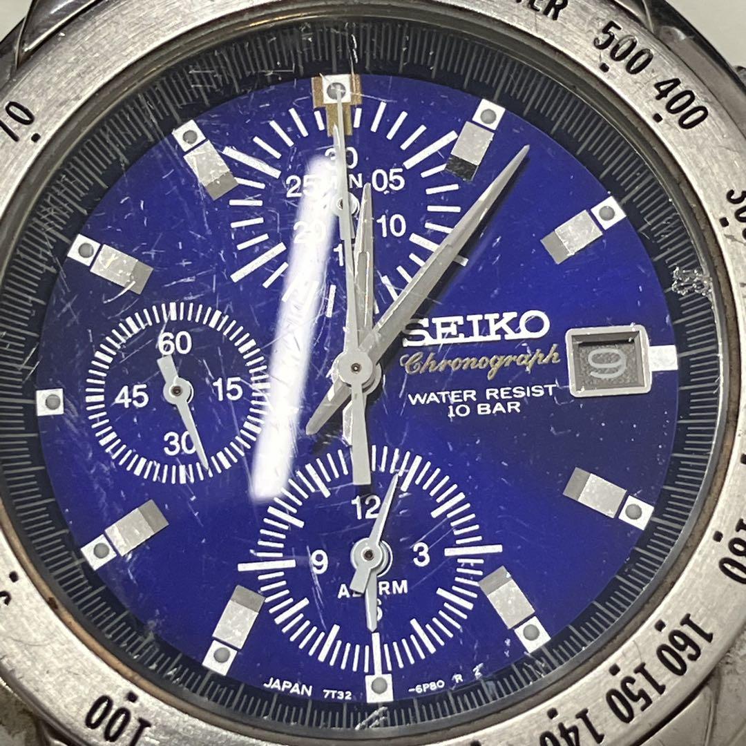 SEIKO セイコー Chronograph クロノグラフ 7T32-6L70