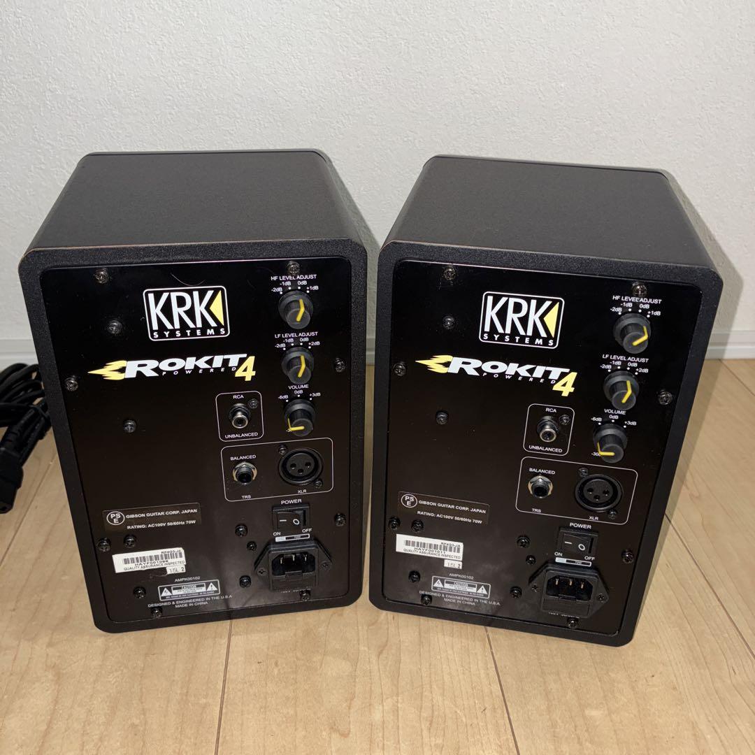 数回のみの使用　極美品　KRK ROKIT 4 スタジオモニター