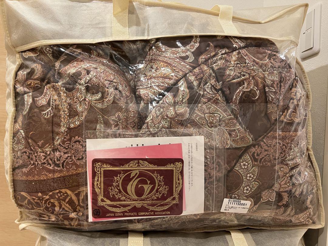 新品未使用！モリリン ポーランド産ホワイトダックダウン羽毛掛け布団 シングル