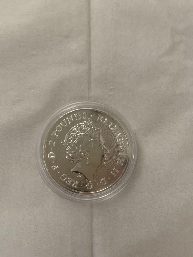 2021年 イギリス ロビンフッド銀貨 エリザベス2世 純銀 1オンス