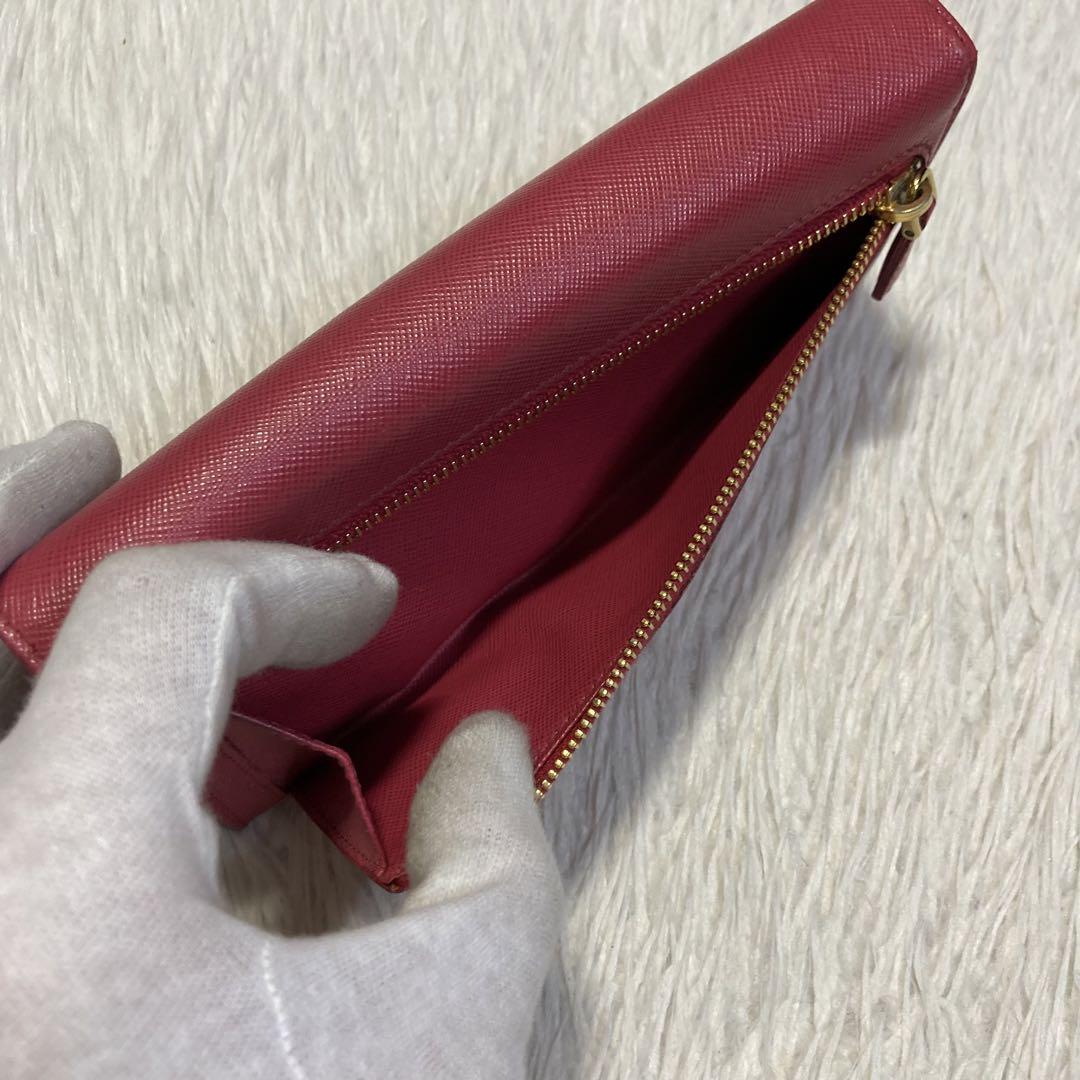 月末最終値下げ品 美品 PRADA プラダ 長財布 折り財布 ピンク
